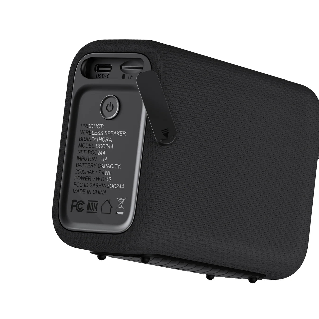 Buy 1Hora BOC244 Portable Bluetooth Speaker Black from Vmart in Pakistan