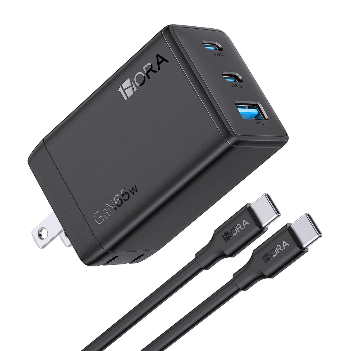 Buy 1Hora GAR322 GaN Fast Charger with 3-Port Output from Vmart in Pakistan
