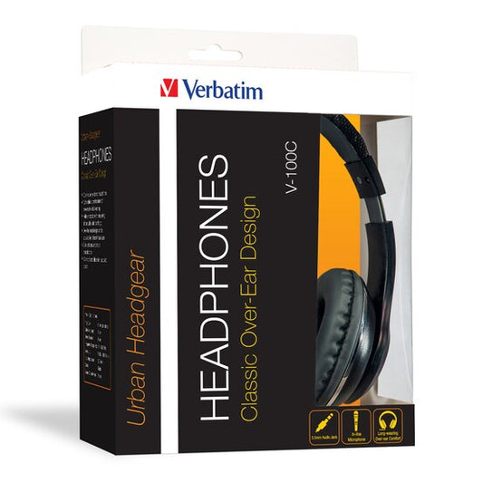 Buy Verbatim 65066 Headphones Classic Over-Ear Design V-100C Black from Vmart in Pakistan