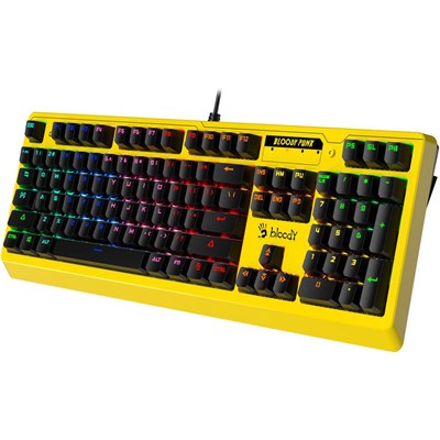 A4tech Bloody B810RC Light Strike Gaming Keyboard - Punk Yellow