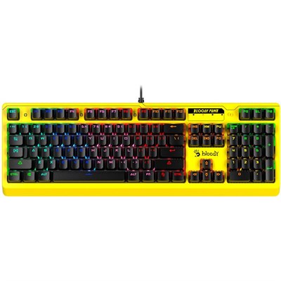 A4tech Bloody B810RC Light Strike Gaming Keyboard - Punk Yellow