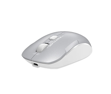 A4tech FB26CS Air Bluetooth &amp; 2.4G Wireless Mouse - Icy White