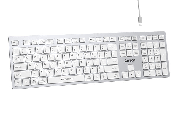 A4tech FBX50C Bluetooth &amp; 2.4G Wireless Keyboard - White