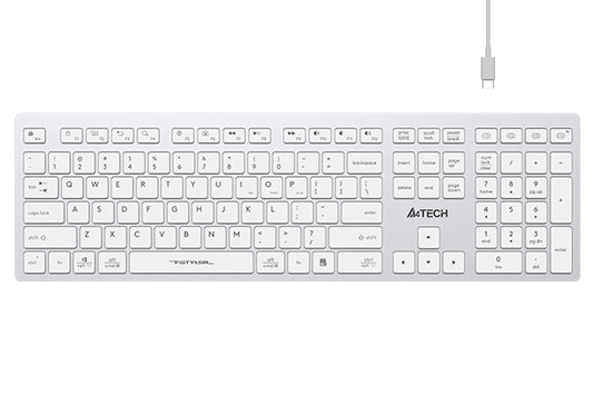 Buy A4tech FBX50C Bluetooth &amp; 2.4G Wireless Keyboard - White from Vmart in Pakistan