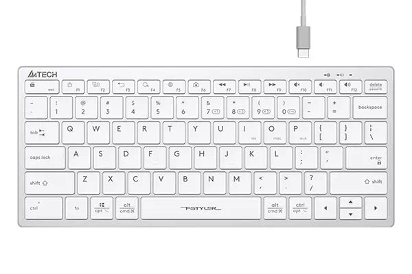 A4tech FBX51C Bluetooth &amp; 2.4G Wireless Keyboard - White