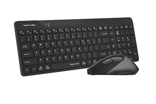 Buy A4tech FG2400 Air2 2.4G Wireless QuietKey Combo Set Black from Vmart in Pakistan