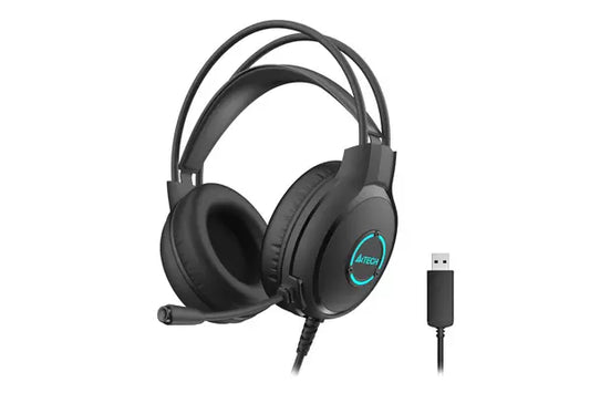 Buy A4tech FH300U Neon Illuminate USB Stereo Headset - Black from Vmart in Pakistan