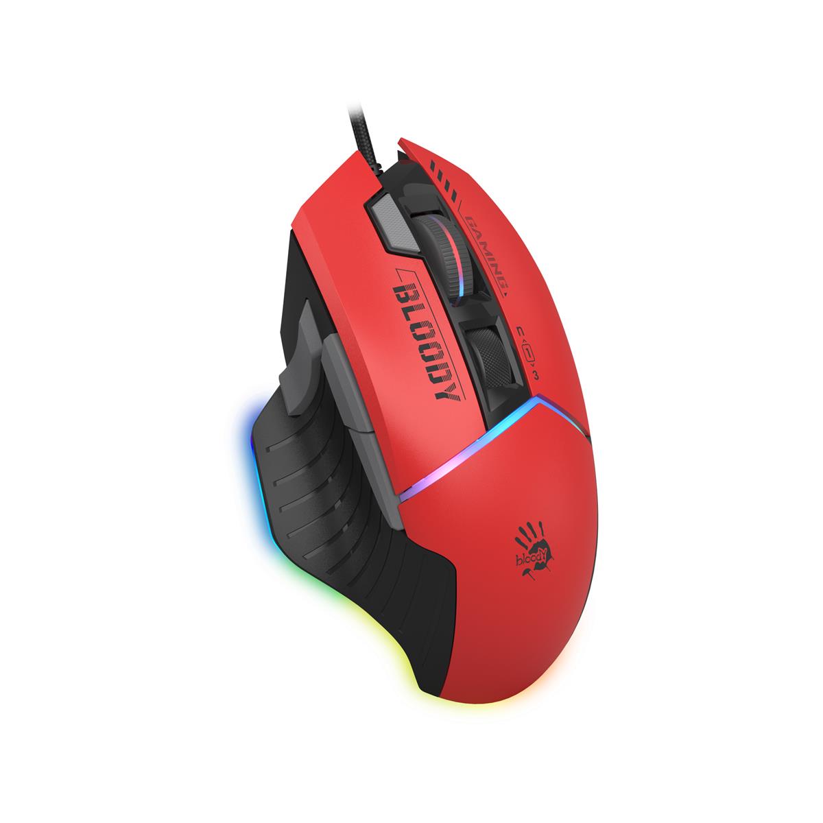 A4tech W95 Max Extra Fire Gaming Mouse - Sports Red