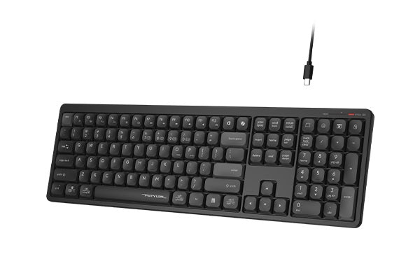 A4tech FBX55C Bluetooth & 2.4G Wireless Keyboard Black