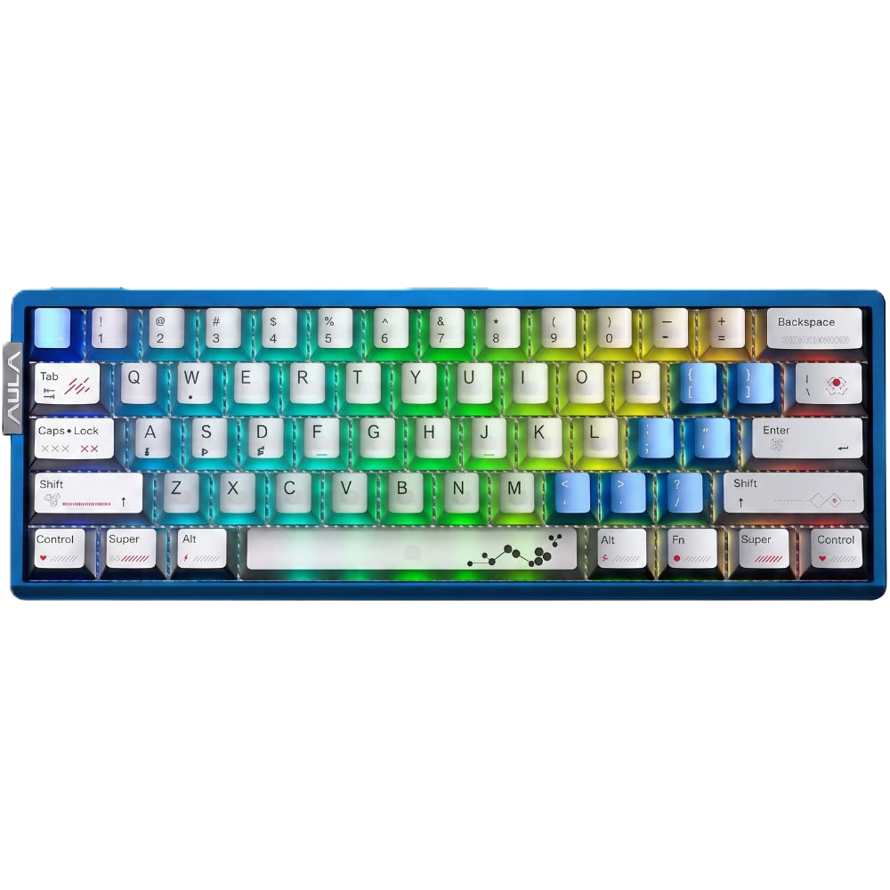 Buy AULA AG60 Max Wired Hall Effect Magnetic Gaming Keyboard Blue Gray Pearl White Godmode Magnetic Switch Vmart in Pakistan