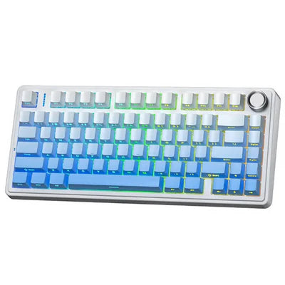 Buy AULA F75 Gasket Mechanical Keyboard Gradient Blue (Reaper Switch) from Vmart in Pakistan