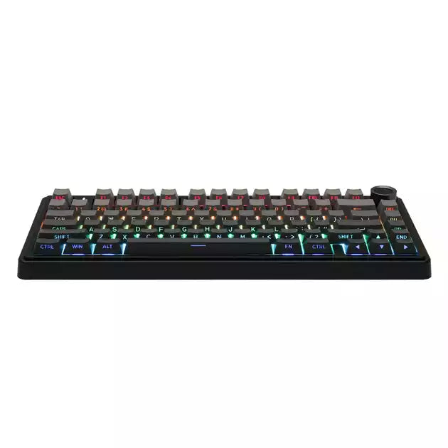 Buy AULA F75 Gasket Reaper switch Wireless keyboard Black/Grey from Vmart in Pakistan