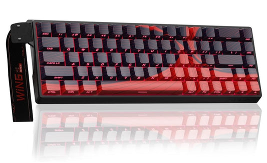 Buy AULA WIN68 HE Max Wired Mechanical Keyboard Black Red Wing Chun Magnetic Switch Vmart in Pakistan
