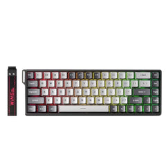 Buy AULA Win68 HE Pro 60% Wired Magnetic RGB Gaming Keyboard Meteor Magnetic Switch Light Grey+Dark Grey Vmart in Pakistan