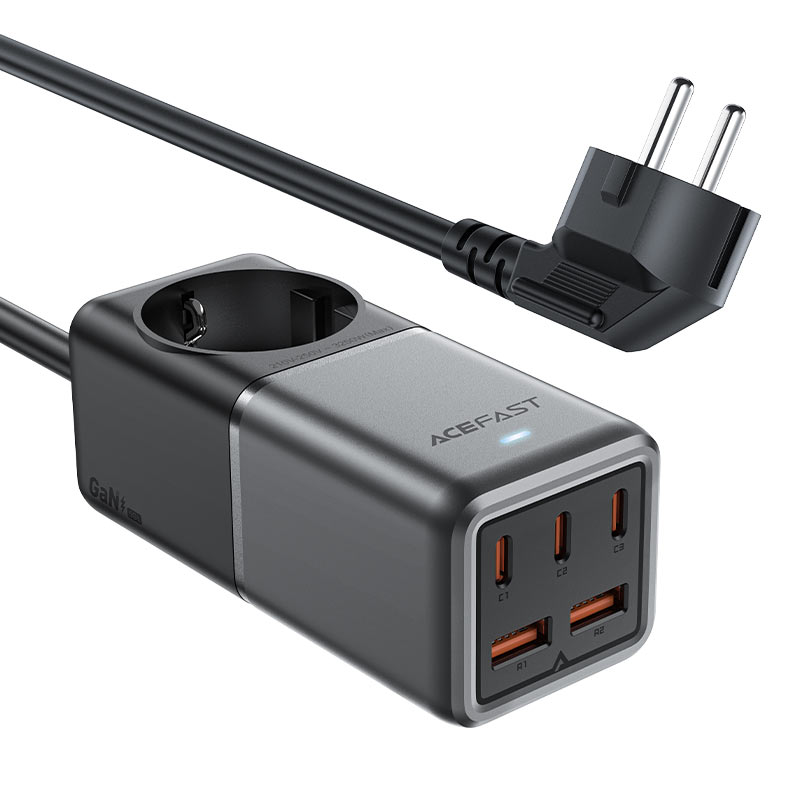 Acefast Z2 Fast Charge Power Strip PD75W GaN (3xUSB-C+2xUSB-A) EU