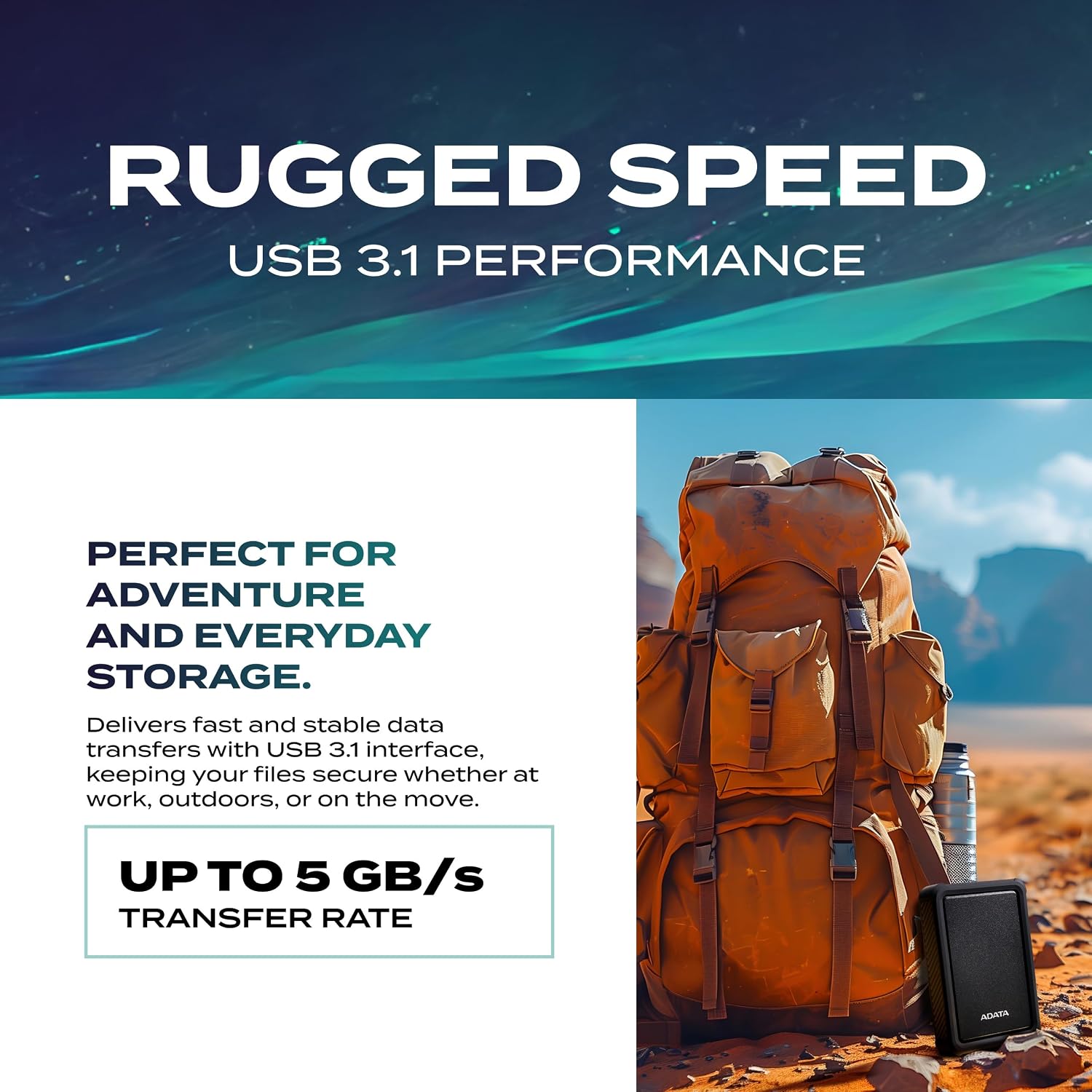 Buy Adata HD700 Pro External Hard Drive 1TB Black from Vmart in Pakistan