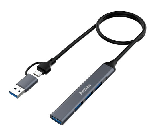Buy Amaze A304 USB3.0 + Type C to 4-Port USB Hub from Vmart in Pakistan