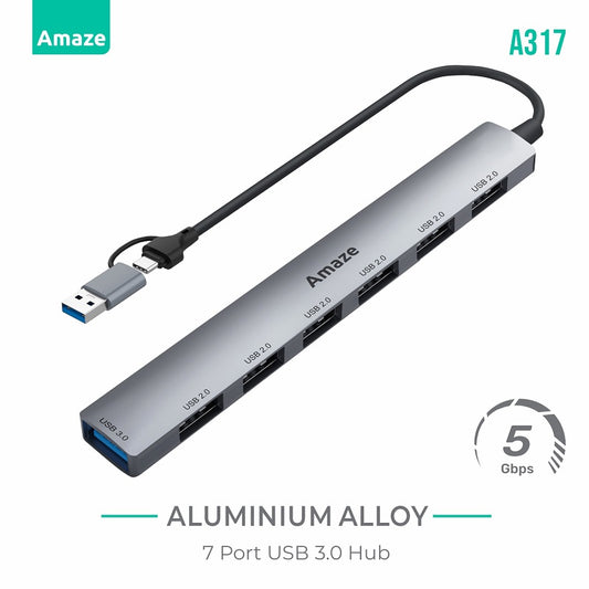 Buy Amaze A317 7 Ports USB 3.0 Hub from Vmart in Pakistan
