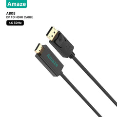 Amaze A808 DP To HDMI 4K Adapter Cable