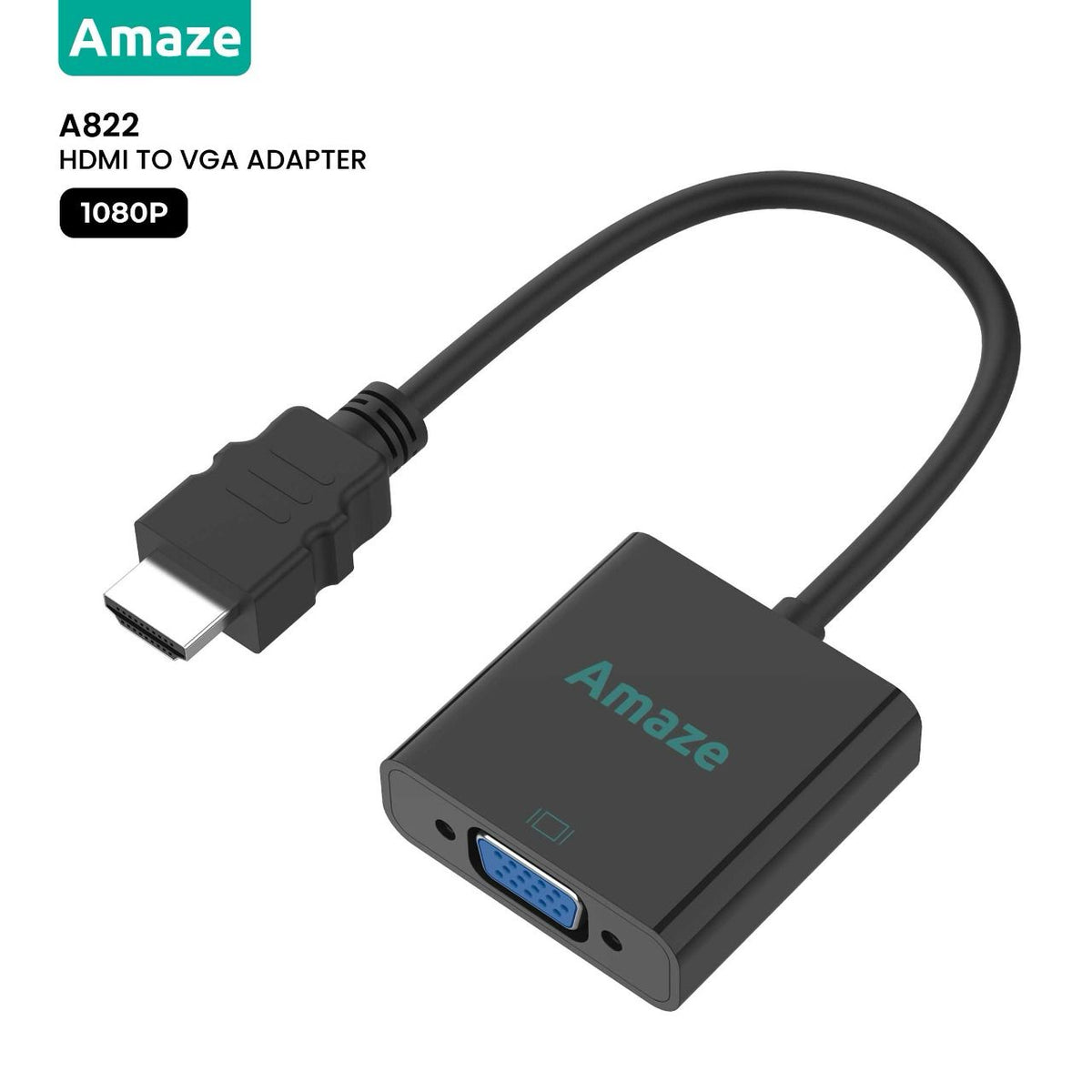 Amaze A822 HDMI To VGA Adapter