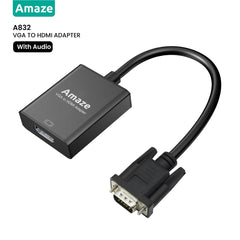 Amaze A832 VGA To HDMI Adapter With Audio