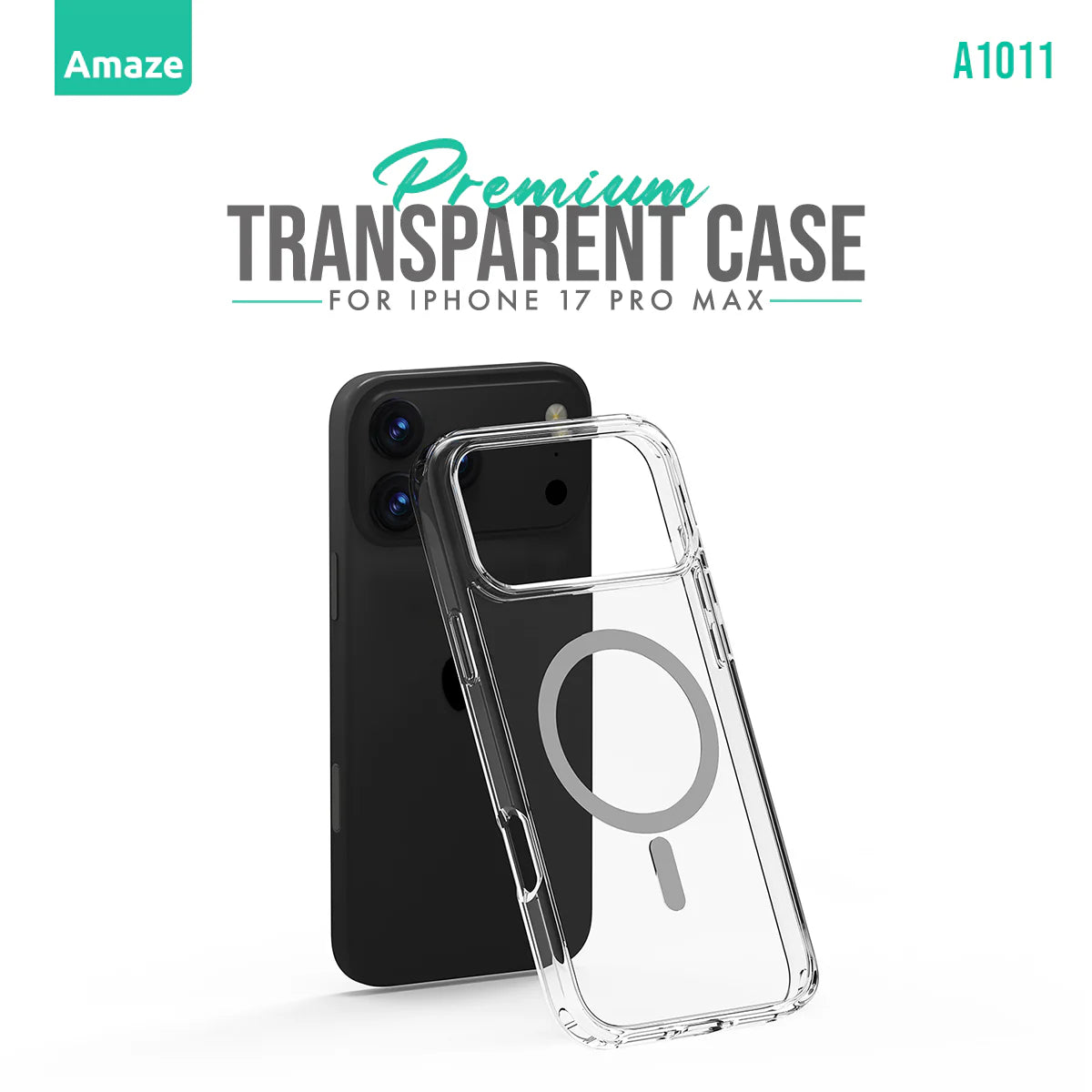 Buy Amaze A1011 Premium Transparent MagSafe Case For iPhone 17 from Vmart in Pakistan
