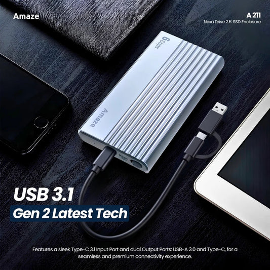 Buy Amaze A211 Nexa Drive 2.5' SSD Enclosure Case from Vmart in Pakistan