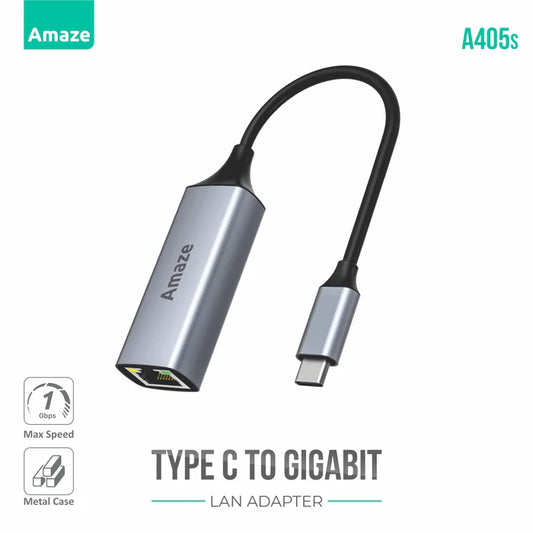 Buy Amaze A405s Type-C To Gigabit Ethernet Adapter from Vmart in Pakistan