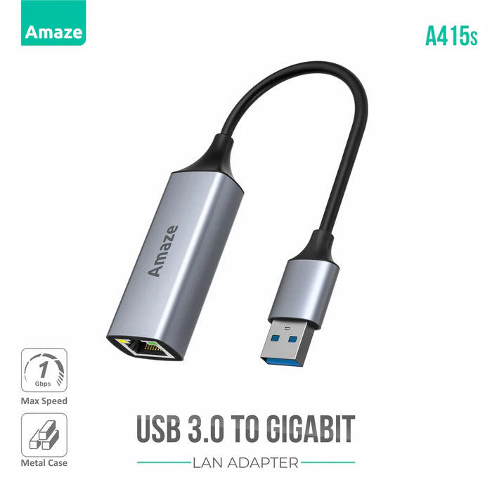 Buy Amaze A415s USB 3.0 To Gigabit Ethernet Adapter from Vmart in Pakistan