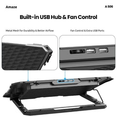 Buy Amaze A506 6 Fan Laptop Cooling Pad from Vmart in Pakistan