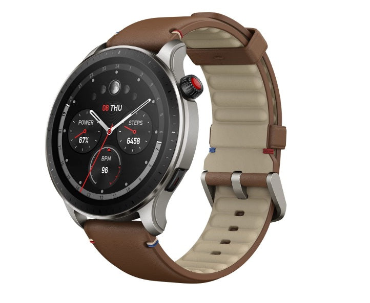 Amazfit GTR 4 Smart Watch - Vintage Brown Leather