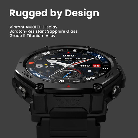 Buy Amazfit T-Rex 3 Pro Outdoor Smart Watch 48mm Tactical Black Vmart in Pakistan