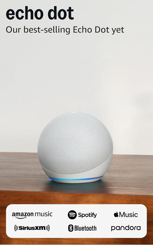 Buy Amazon Echo Dot (5th Gen) Smart Speaker Glacier White Vmart in Pakistan