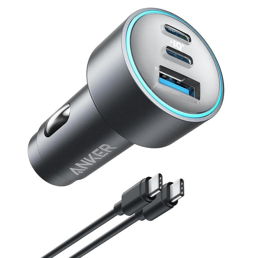 Buy Anker 335 Car Charger 67W with USB-C TO USB-C Cable Black from Vmart in Pakistan
