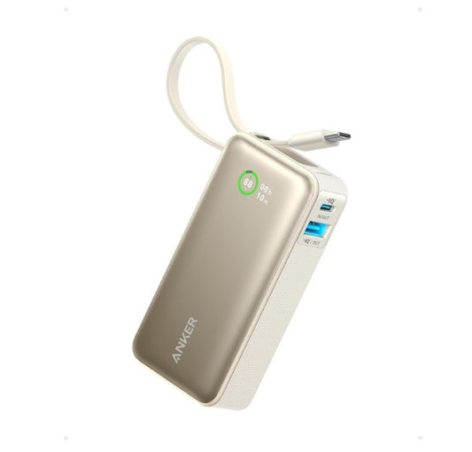 Buy Anker Nano Power Bank (30W Built-In USB-C Cable) White from Vmart in Pakistan