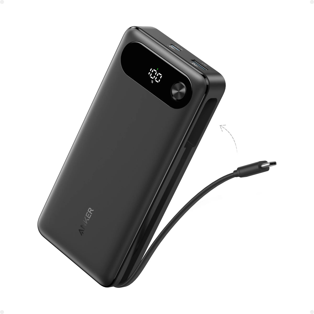 Anker Power Bank (20K 87W Built-In USB-C Cable)