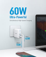 Buy Anker PowerPort Atom III (2 Ports) 45W Compact Type-C Charger from Vmart in Pakistan