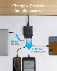 Anker PowerPort Atom III Slim (Four Ports) Charger Adapter