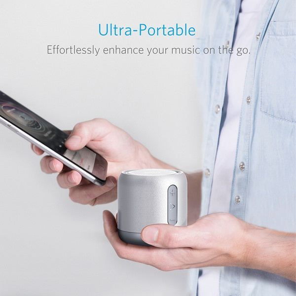 Anker SoundCore mini Portable Bluetooth Speaker - Silver