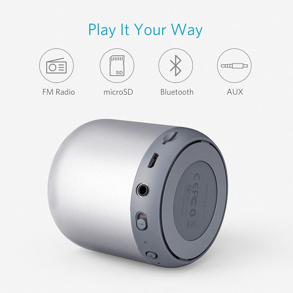 Anker SoundCore mini Portable Bluetooth Speaker - Silver