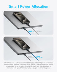 Buy Anker 140W 2-in-1 USB-C to USB-C Cable 1.2m Black from Vmart in Pakistan