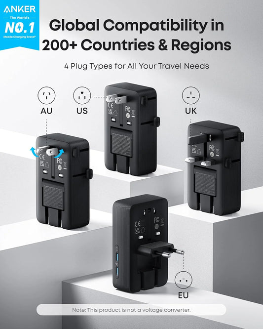 Buy Anker 5 in 1 20W Nano Travel Adapter Black from Vmart in Pakistan