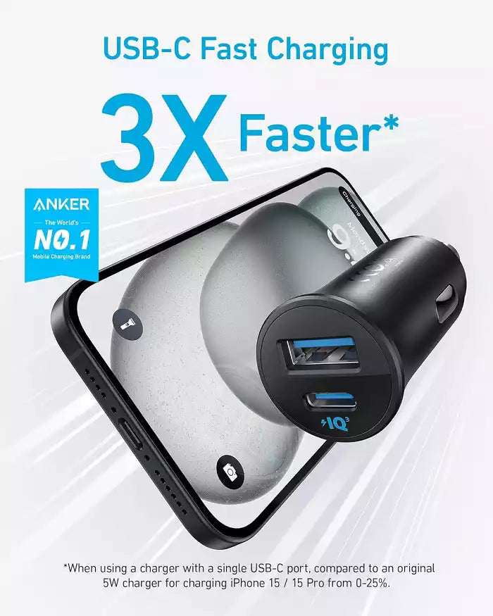 Buy Anker Car Charger (30W 2 Ports) from Vmart in Pakistan