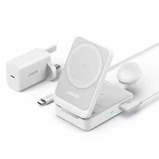 Buy Anker MagGo 15W 3-in-1 Charging Station Qi2 Certified Wireless Charger from Vmart in Pakistan