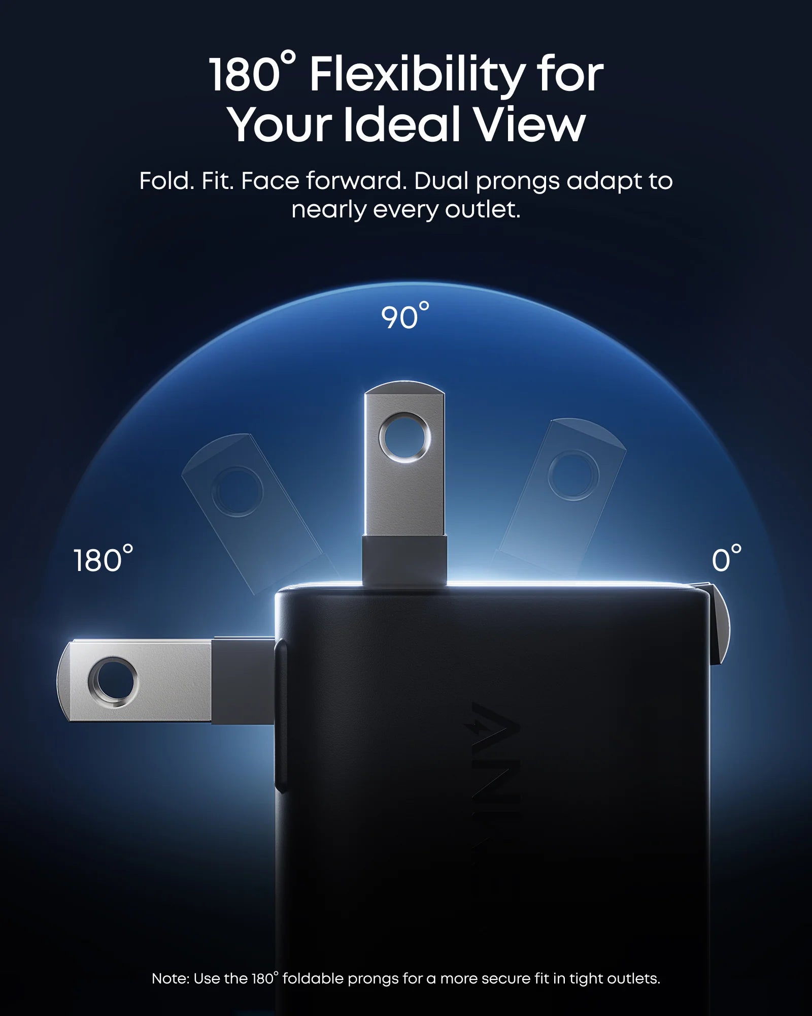 Buy Anker Nano Charger (45W, Smart Display, 180° Foldable) Vmart in Pakistan