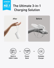 Buy Anker Power Bank (10000mAh Fusion Built-In USB-C Cable) Vmart in Pakistan