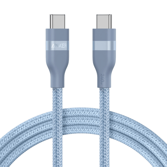 Buy Anker USB-C to USB-C Cable (240W Upcycled-Braided) 6ft Blue from Vmart in Pakistan