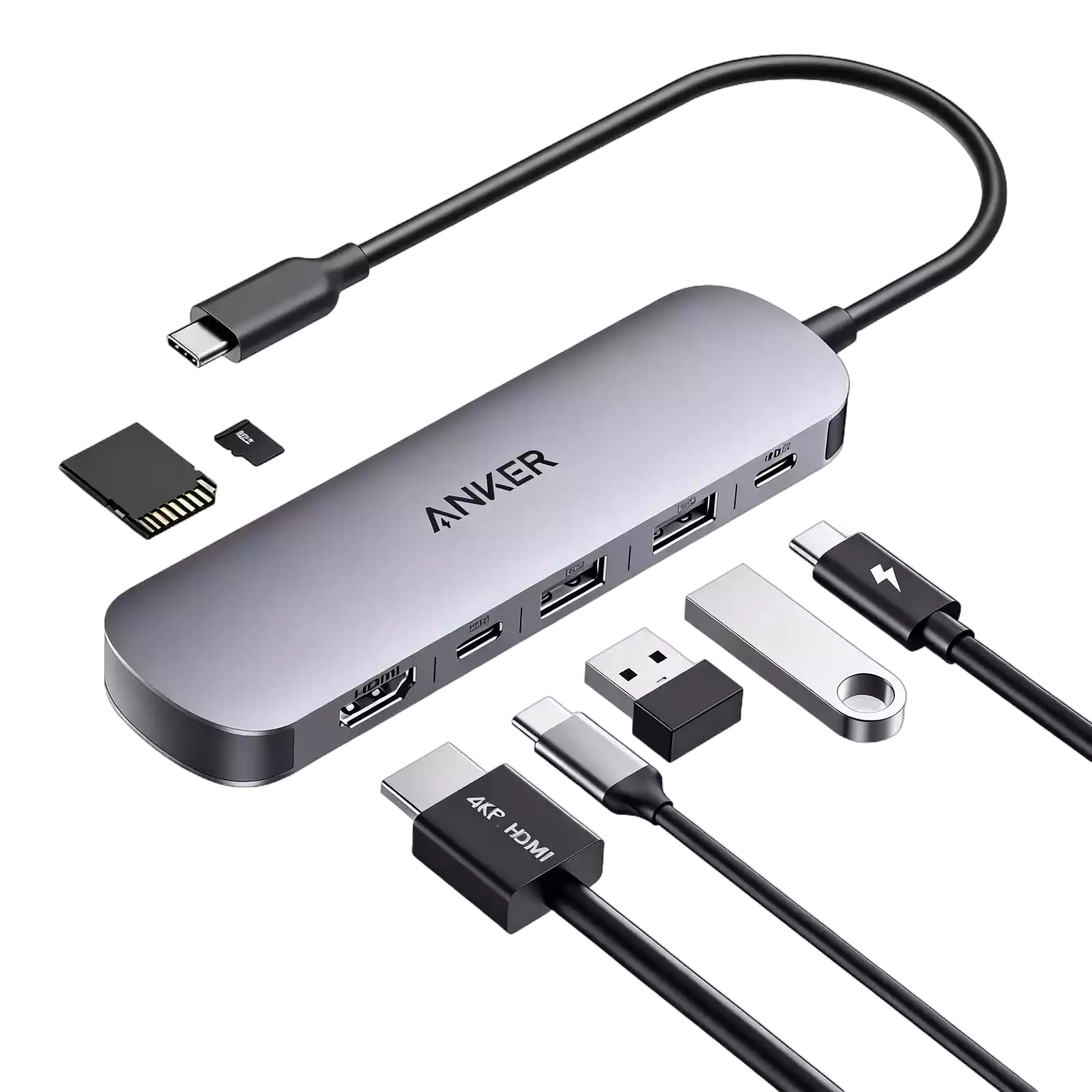 Buy Anker USB C Hub 7-in-1 Multi-Port USB Adapter for Laptops Vmart in Pakistan