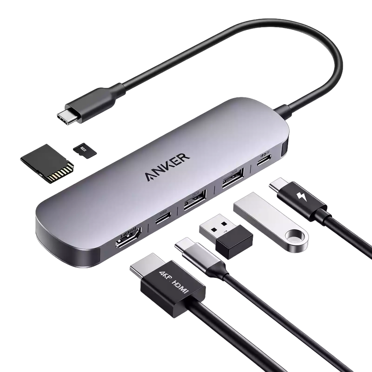 Buy Anker USB C Hub 7-in-1 Multi-Port USB Adapter for Laptops Vmart in Pakistan