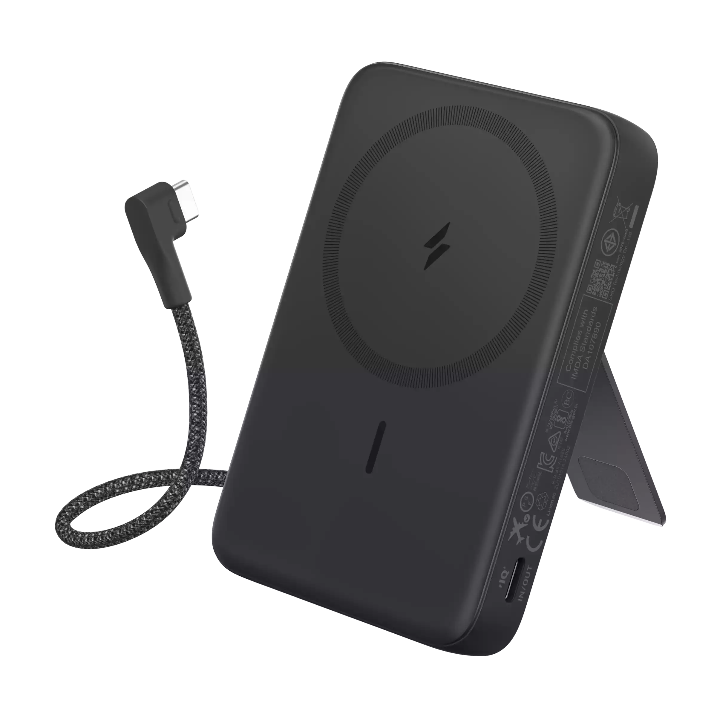 Buy Anker Zolo Magnetic Power Bank (10K 30W Built-in USB-C Cable) Black from Vmart in Pakistan